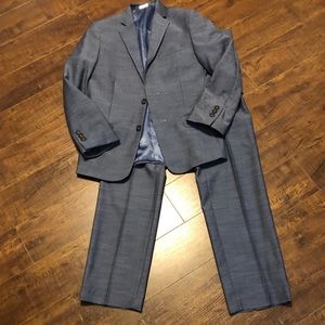 Calvin Klein boys grayish blue suit